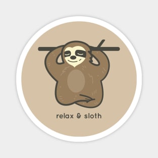 Relax & Sloth Magnet